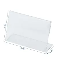 Ценникодержатель, 6&times;2&times;4 см, ПЭТ 0.5 мм