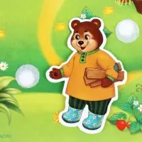 Игра на липучках &laquo;Театр по мотивам русской народной сказки &laquo;Теремок&raquo;