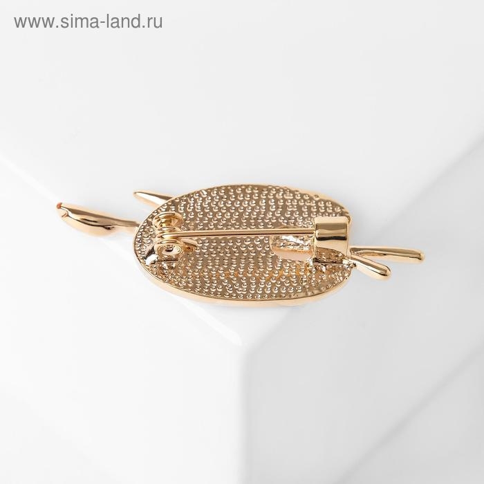 Брошь «Палитра» художника, цветная в золоте Брошь «Палитра» художника, цветная в золоте