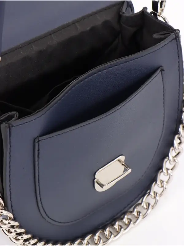 Сумка женская мессенджер TEXTURA на клапане, 17&times;10&times;18 см, синяя