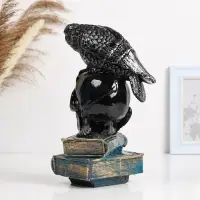 Копилка для денег &laquo;Ворон на черепе&raquo;, гипс