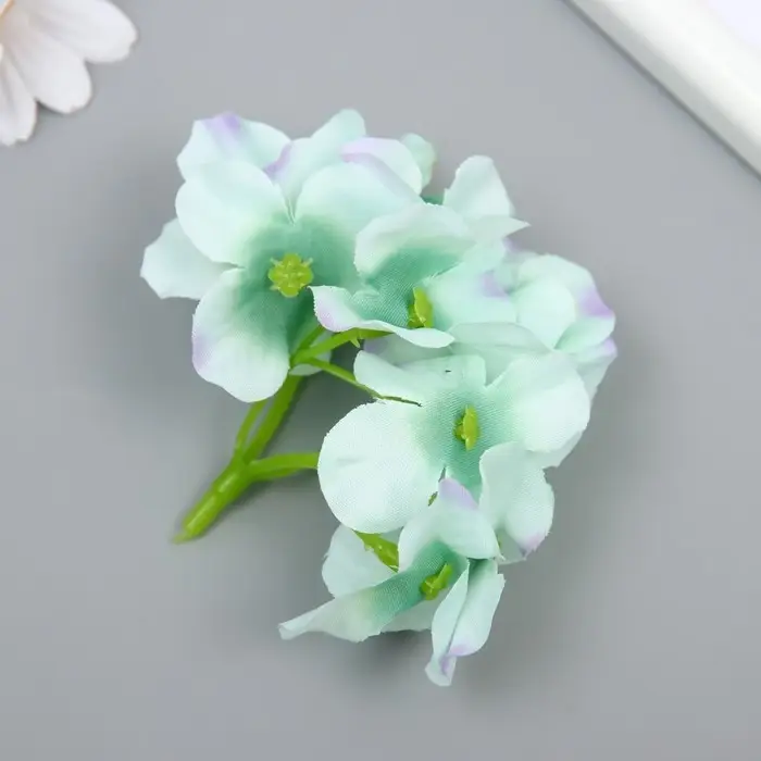 Цветы для декорирования Цветы для декорирования "Гортензия" сиренево-голубые 10х10 см