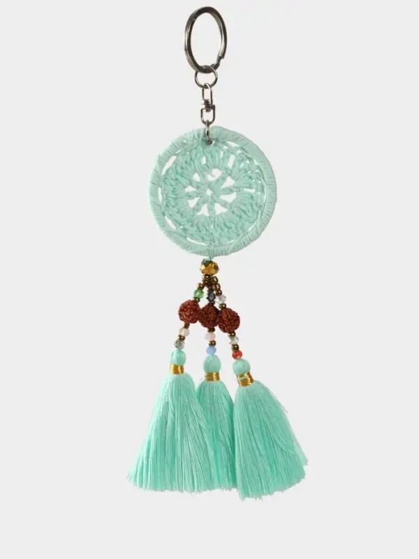 Брелок Брелок "Ловец снов" 19 см, цв. голубой