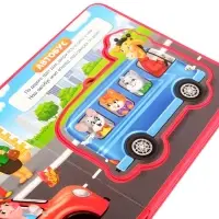 Книжка с мягкими пазлами EVA &laquo;Транспорт&raquo;, 12 стр.