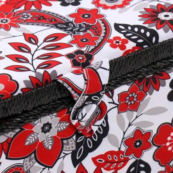 Шкатулка для рукоделия и шитья &laquo;Народный цветочный узор&raquo;, хранение ниток, иголок, мелочи, 19&times;26&times;14.5 см