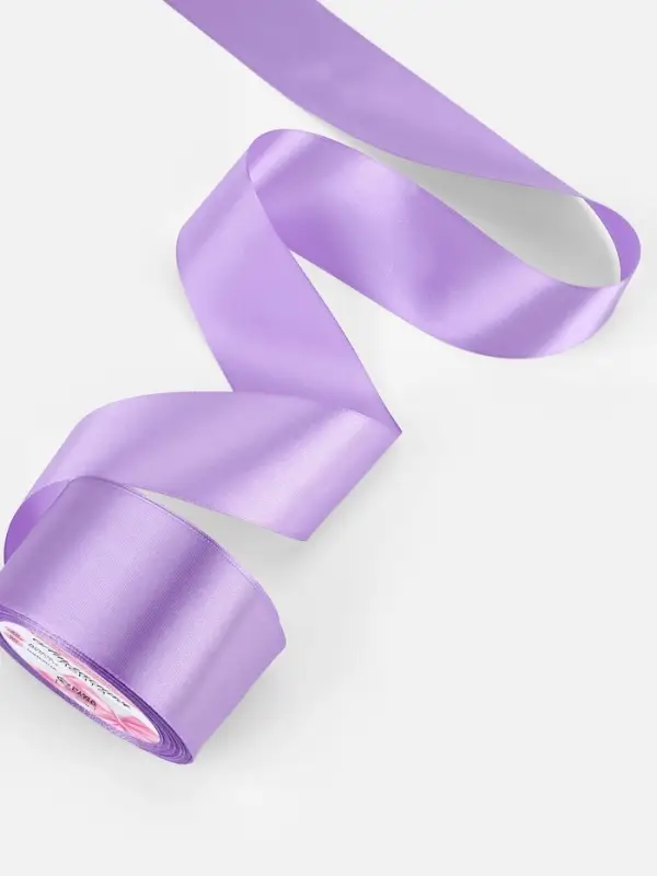 Лента атласная, 50 мм, 23&plusmn;1 м, сиреневая №21