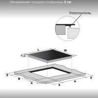 Индукционная варочная поверхность HHI 6781 BG