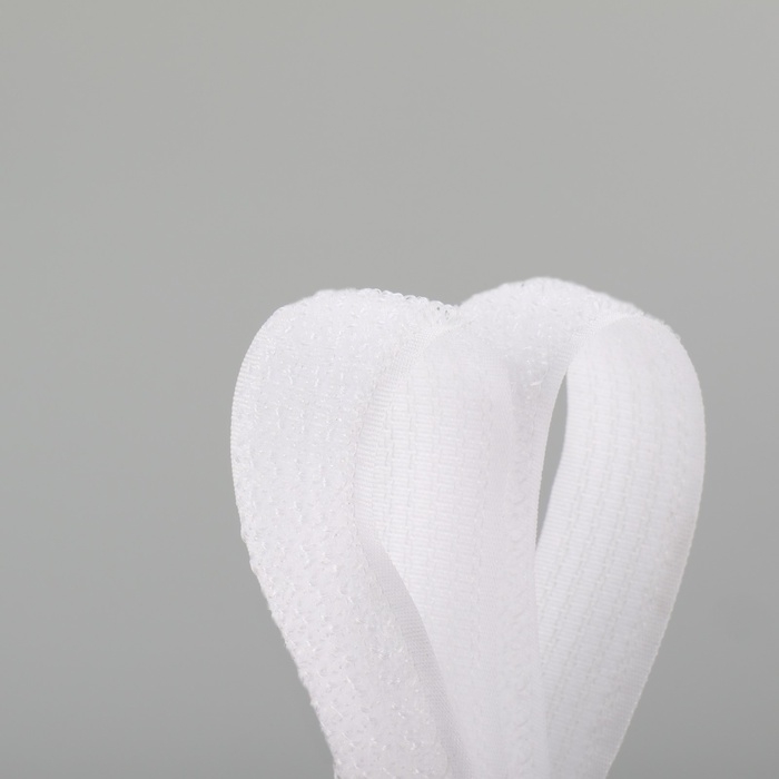 Липучка гибридная, 20 мм × 25 ± 1 м, цвет белый Липучка гибридная, 20 мм × 25 ± 1 м, цвет белый