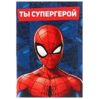 Блокнот на скрепке «Человек-паук», 32 листа, А6, MARVEL Блокнот на скрепке «Человек-паук», 32 листа, А6, MARVEL