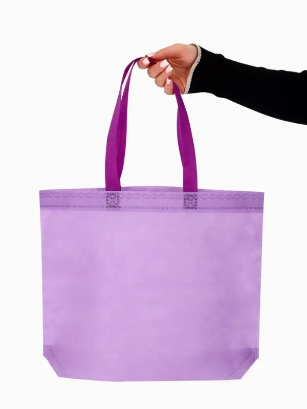 Пакет с петлевой ручкой, сумка - шопер &laquo;Эко&raquo;, 38&times;32&times;10 см, фиолетовый