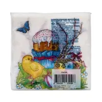 Салфетки бумажные &laquo;Пасха&raquo;, 1 слой, 24&times;24 см, 40 шт