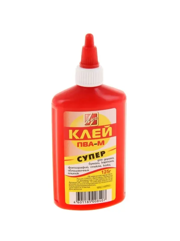Клей ПВА-М &laquo;СУПЕР&raquo;, 125 г &laquo;Луч&raquo;