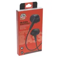 Наушники проводные SY-002, вакуумные, микрофон, Jack 3.5 мм, чёрные