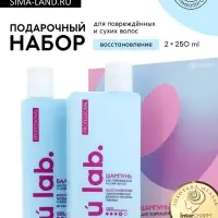 Подарочный набор &laquo;Восстановление&raquo;: шампунь 250 мл, бальзам 250 мл, URAL LAB
