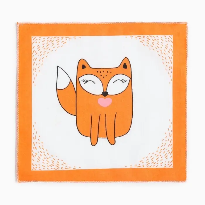 Платки носовые детские &laquo;Крошка Я. Зверята&raquo;, 21&times;21 см, набор 12 шт., хлопок 100%, МИКС