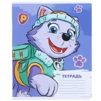 Тетрадь в косую линейку 12 листов, 5 видов МИКС, обложка мелованный картон, «Щенячий патруль»