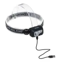 Фонарь налобный тм ЕРМАК, сенсорный, XPE LED + 3 SMD, 6 режимов, 500мАч, зарядка Type C, 57х29х38 мм