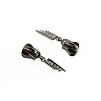 Бегунок для молнии &laquo;Трактор&raquo;, №8, &laquo;Стразы&raquo;, 10 шт., цвет чёрный никель