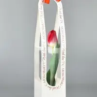 Коробка для цветов складная &laquo;С любовью&raquo;, 10&times;45&times;10 см