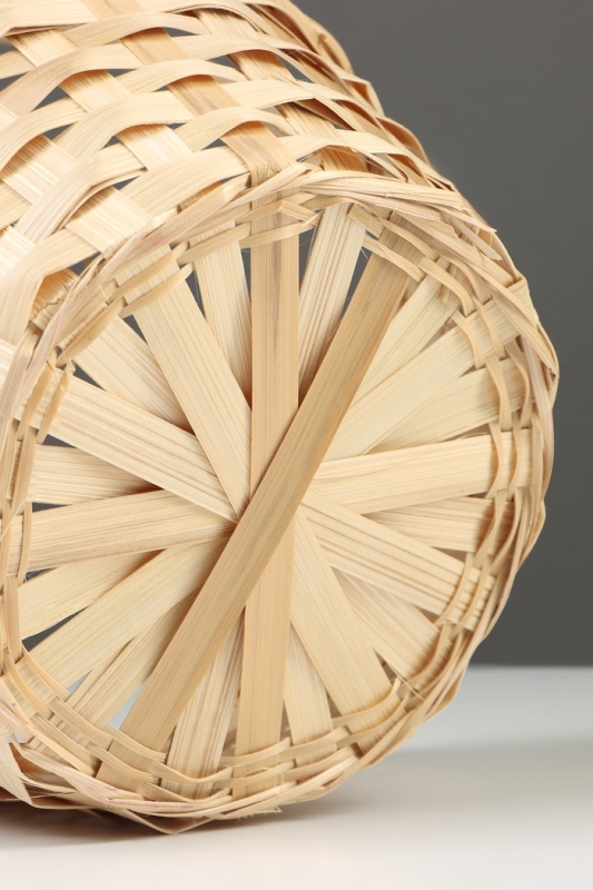 Корзина плетёная, 20×20×9 см, ручка h=25 см, ива, красная