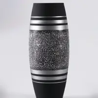 Ваза &laquo;Империал&raquo;, h=26 см, стекло, чёрная