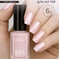 Лак для ногтей с эффектом геля Jeanmishel, тон 121, белый жемчужный, 6 мл