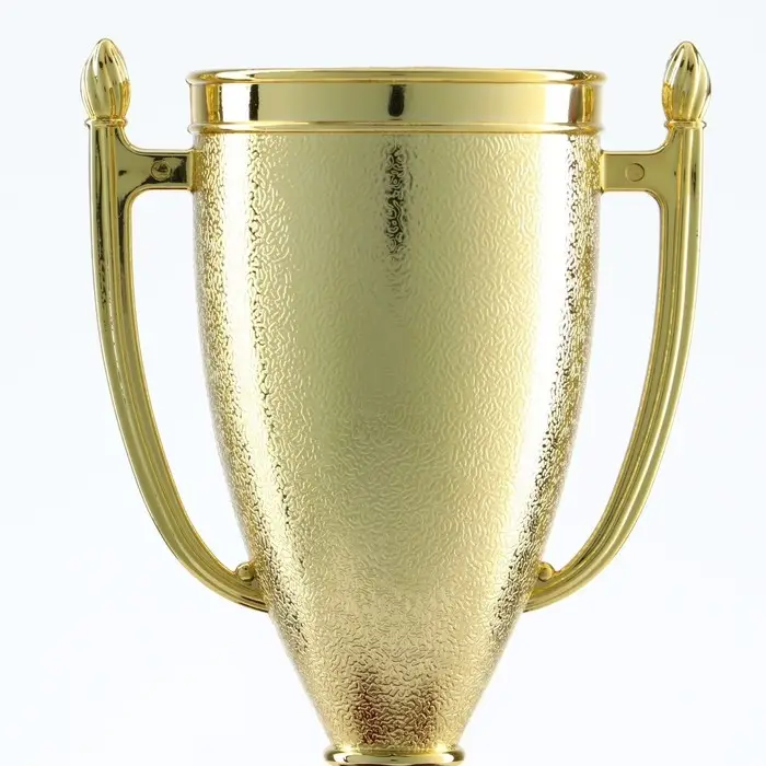 Кубок 056, наградная фигура, золото, подставка пластик, 12&times;6.3&times;6.3 см