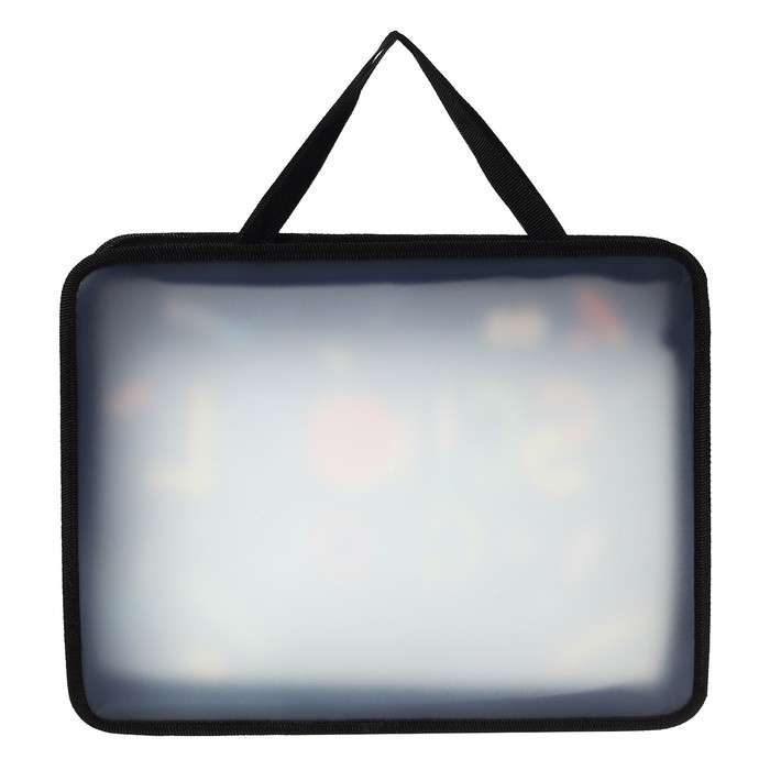 Папка с ручками А4, 330 х 260 х 75 мм, пластиковая, ручки-тесьма, Calligrata School, МИКС