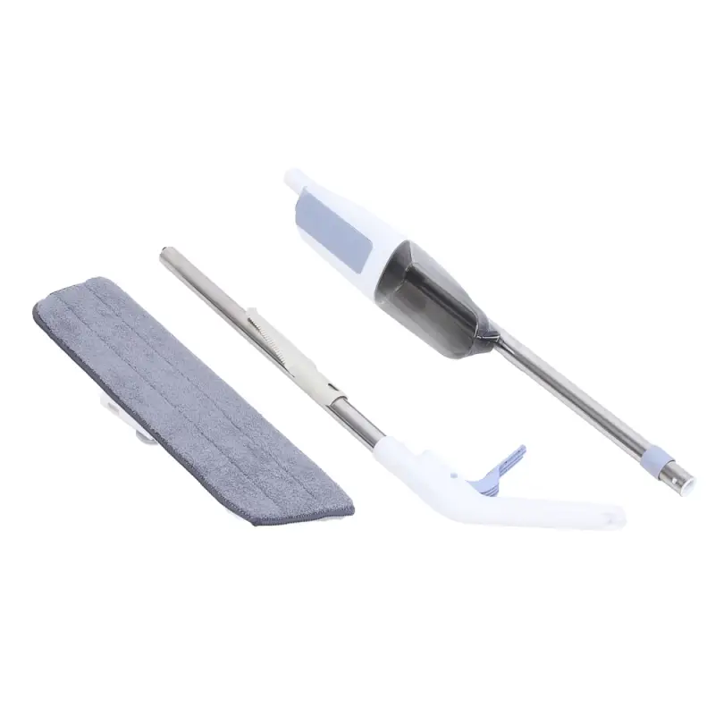 Швабра с распылителем и смен. насадкой тм VETTA, ручка 118см нерж.cталь, насадка микрофибра 41x12см