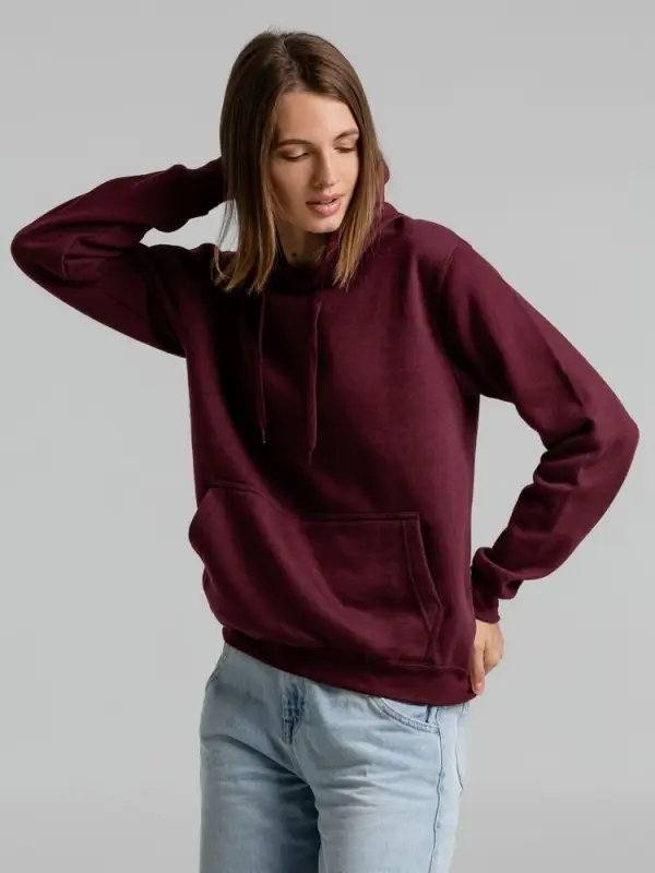 Толстовка с капюшоном Snake II бордовая, размер XS