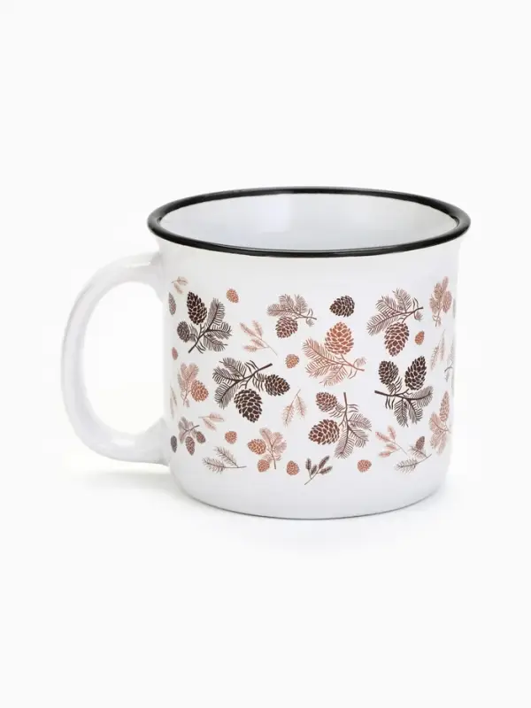 Кружка новогодняя керамическая &laquo;Новогодний принт&raquo;, 450 мл