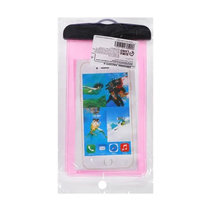 Чехол водонепроницаемый Luazon, для телефонов, размер 20&times;10.5 см, розовый