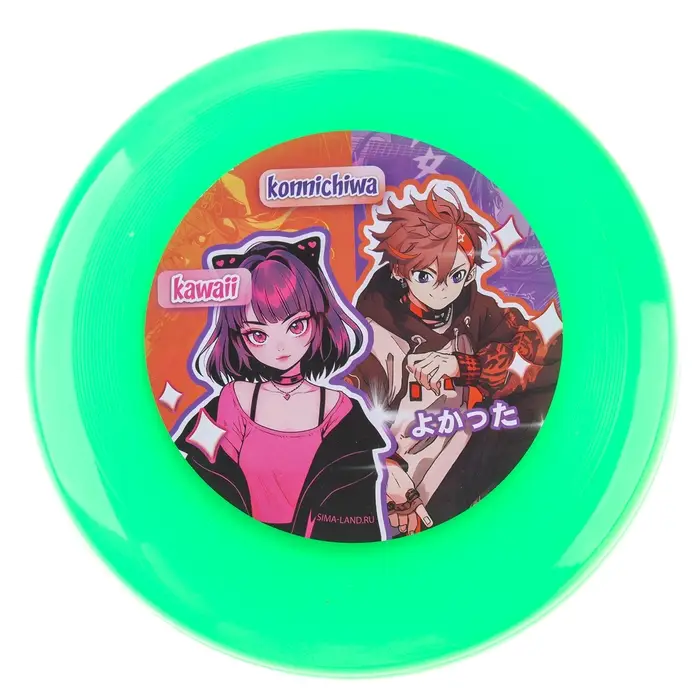 Фрисби, летающая тарелка «Аниме», 18 см, в шоубоксе, МИКС