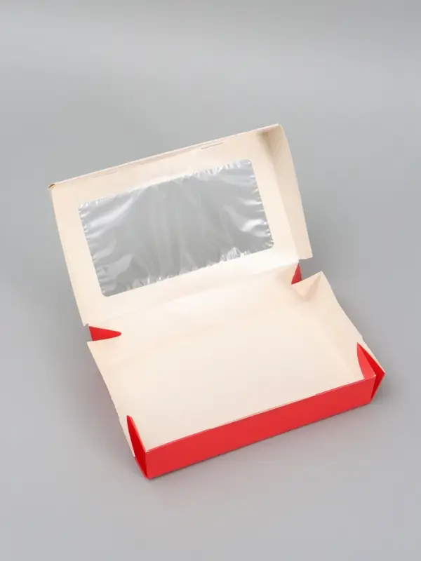 Коробка подарочная складная &laquo;С любовью&raquo;, 20&times;12&times;4 см, с окном