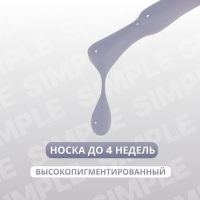 Гель лак для ногтей «SIMPLE», 3-х фазный, 10 мл, LED/UV, цвет (247)