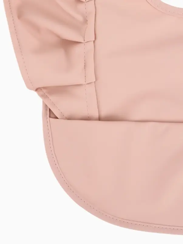 Нагрудник для кормления, непромокаемый с карманом, розовый M&B