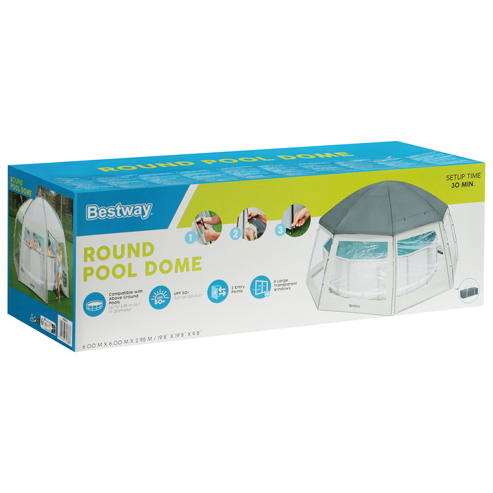 Шатер для бассейнов, 600 x 600 x 295 см, 58612 Bestway Шатер для бассейнов, 600 x 600 x 295 см, 58612 Bestway