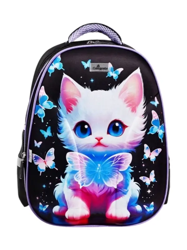 Рюкзак каркасный школьный Calligrata &laquo;Котёнок&raquo;, 39&times;30&times;14 см