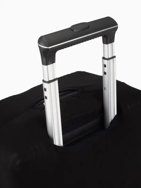 Чехол на чемодан на колёсах, 20" (S), однотонный, чёрный