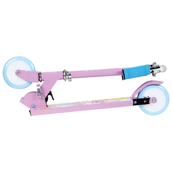 Самокат-снегокат 2 в 1 Snow Cat, колёса 120 мм, голубой, сиреневый