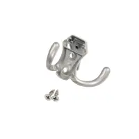 Крючок мебельный CAPPIO HIDDEN, двухрожковый, цвет хром, 2 шт.