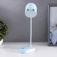 Лампа настольная RISALUX &laquo;Мими&raquo;, светодиодная, 3 Вт, диммер, USB, голубая, 8&times;12.5&times;32 см