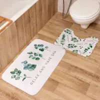 Коврик для ванной &laquo;Этель. Эвкалипт&raquo;, 80&times;50 см, велюр