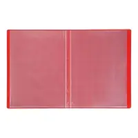 Папка с 10 вкладышами А4, 500 мкм, Calligrata, текстура &laquo;песок&raquo;, красная