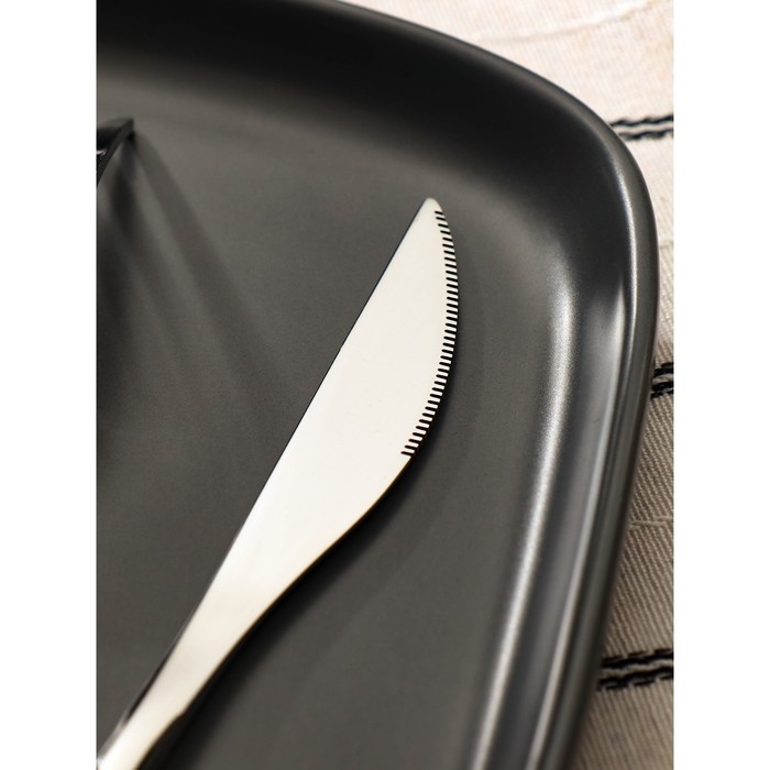 Набор столовых приборов из нержавеющей стали Доляна «Античность», 4 предмета, цвет серебряный Набор столовых приборов из нержавеющей стали Доляна «Античность», 4 предмета, цвет серебряный