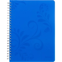 Бизнес-тетрадь Комус Русская серия синий А5 96л.плас.обл.клетка,евро