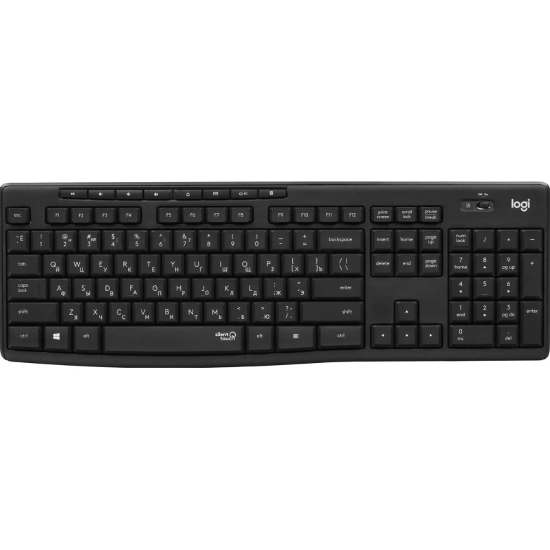 Набор клавиатура+мышь Logitech MK295,черный USB беспровод (920-009813)
