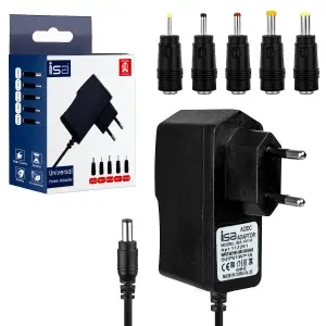 Блок питания 5V 1А 5.5*2.5 с адаптерами ISA