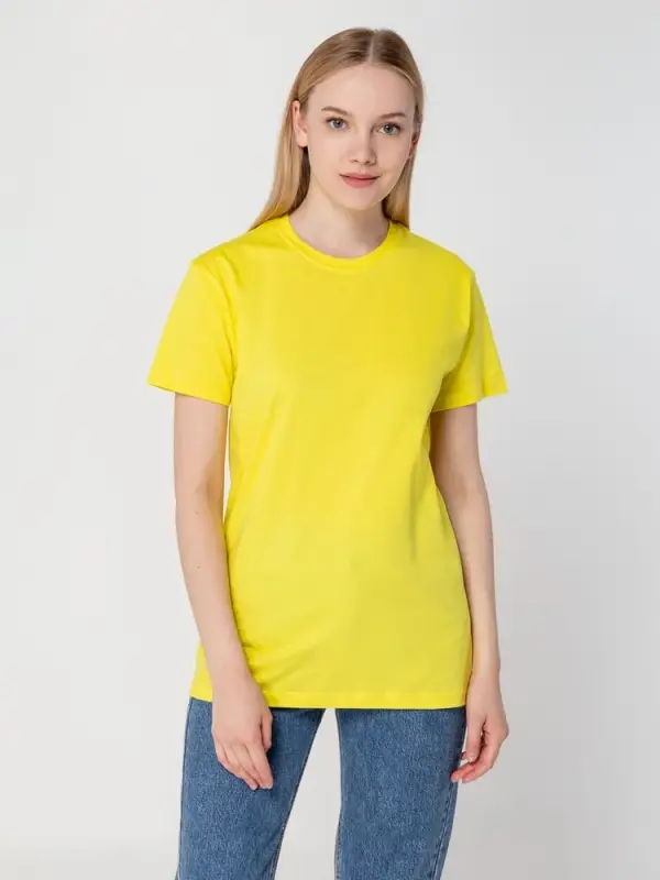 Футболка унисекс T-bolka 160, желтая, размер S Футболка унисекс T-bolka 160, желтая, размер S