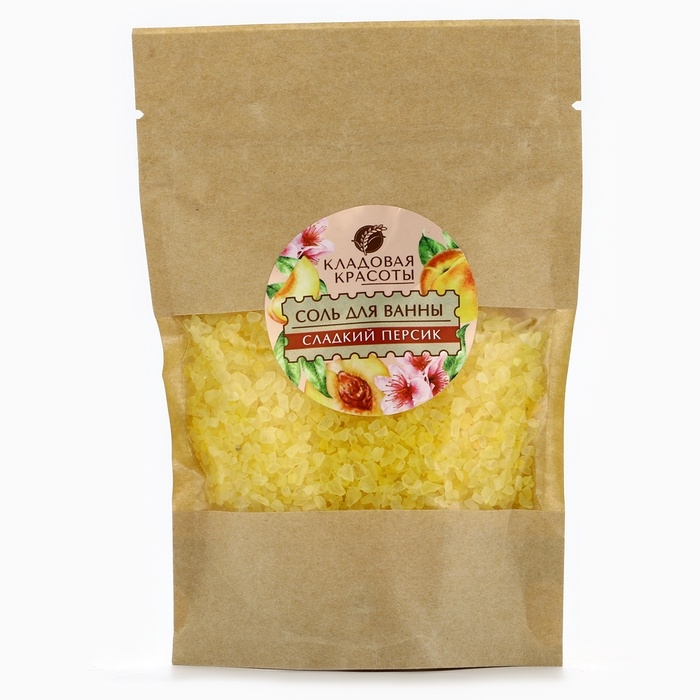Соль для ванны с ароматом сладкого персика, 150 г Соль для ванны с ароматом сладкого персика, 150 г